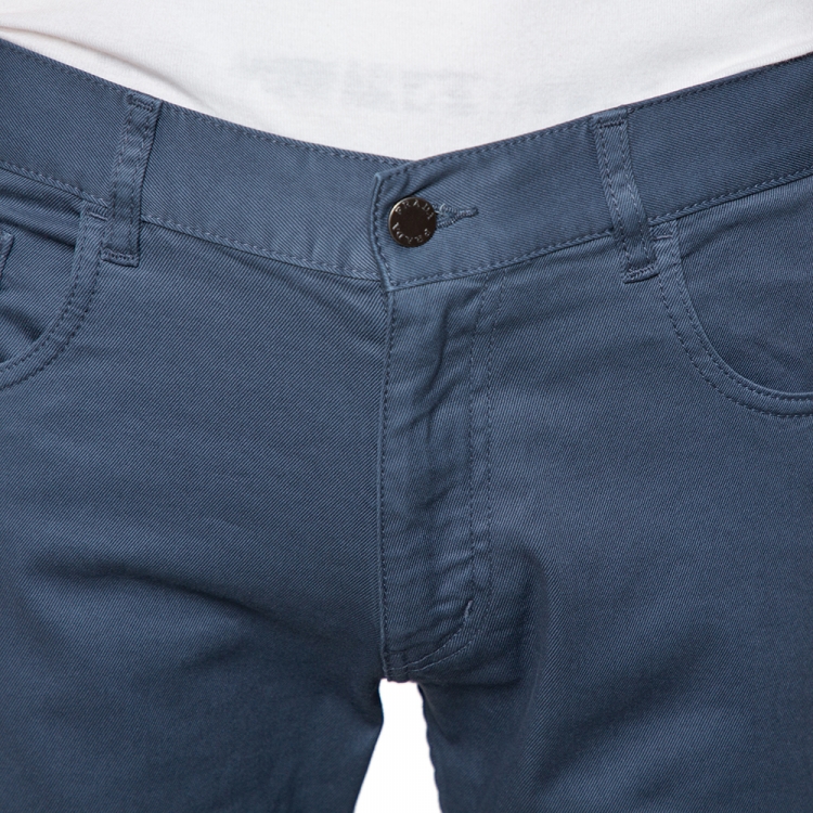 Pre Owned Prada Grey Drill Trousers M