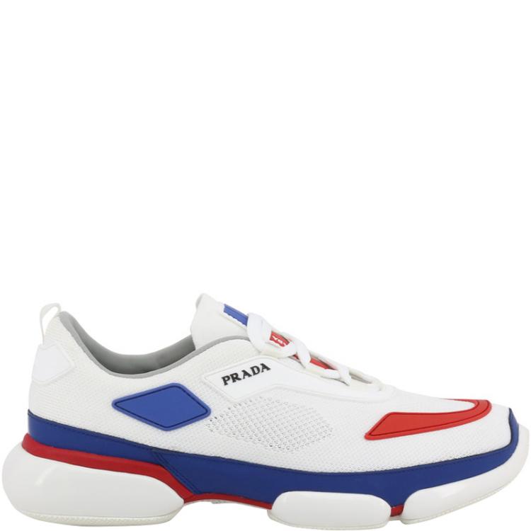 prada calf suede and fabric sneakers