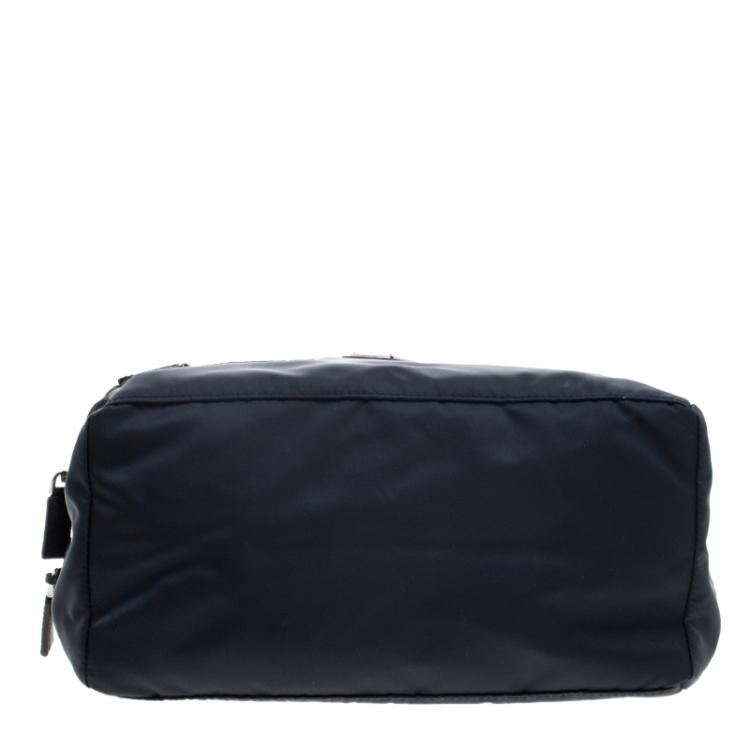 Pre Owned Prada Navy Blue Nylon Pouch