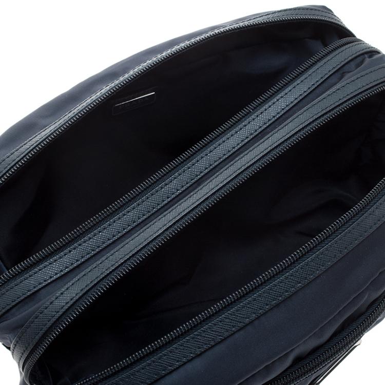 Pre Owned Prada Navy Blue Nylon Pouch