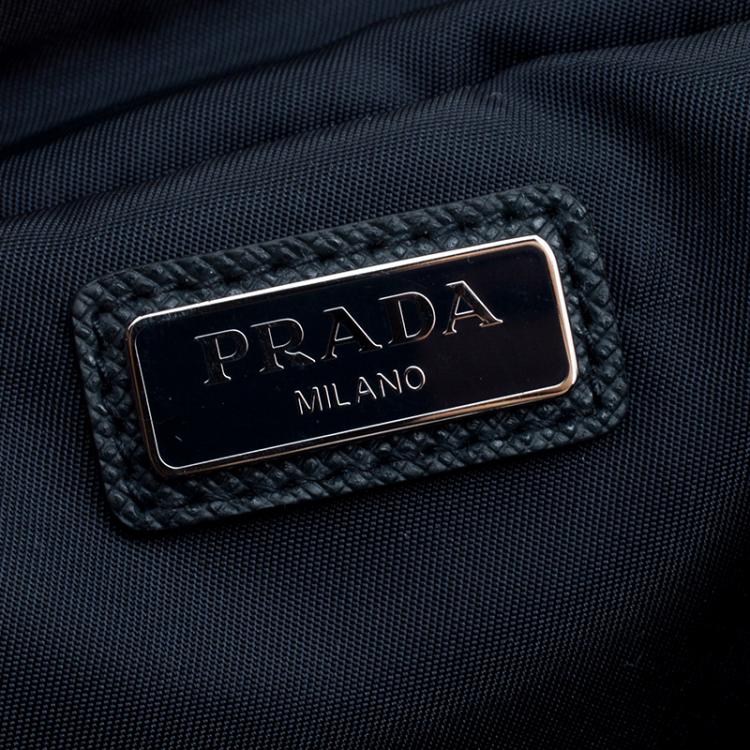 Pre Owned Prada Navy Blue Nylon Pouch