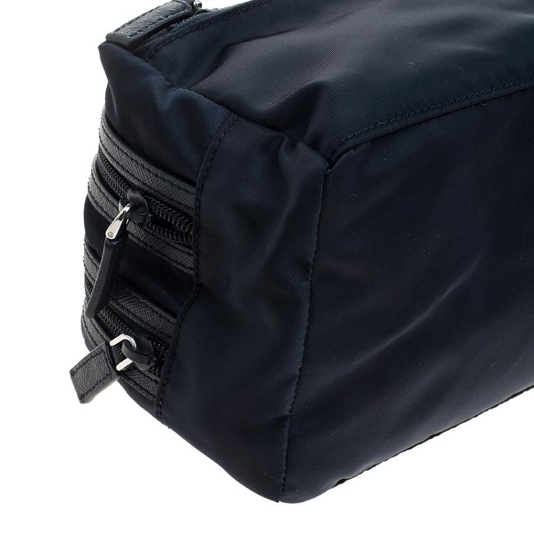Pre Owned Prada Navy Blue Nylon Pouch