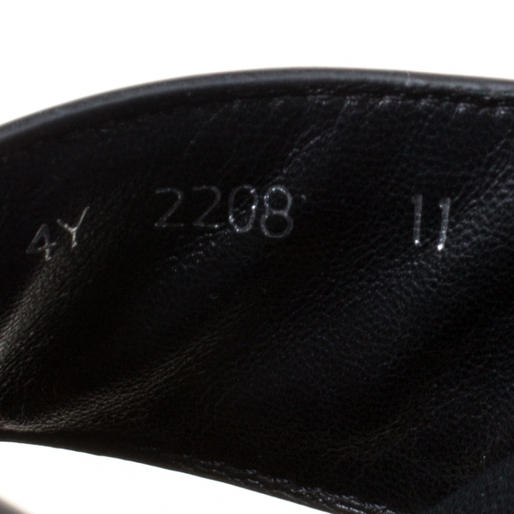 Pre Owned Prada Sport Black Leather Thong Sandals Size 45