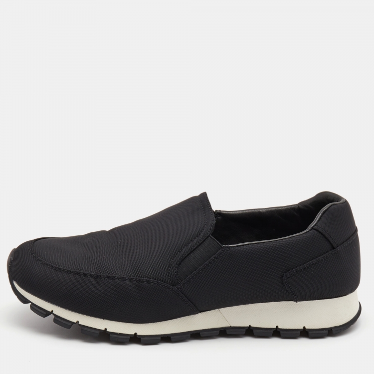 Prada Sport Black Canvas Slip On Sneakers Size 41.5 Prada Sport | The ...