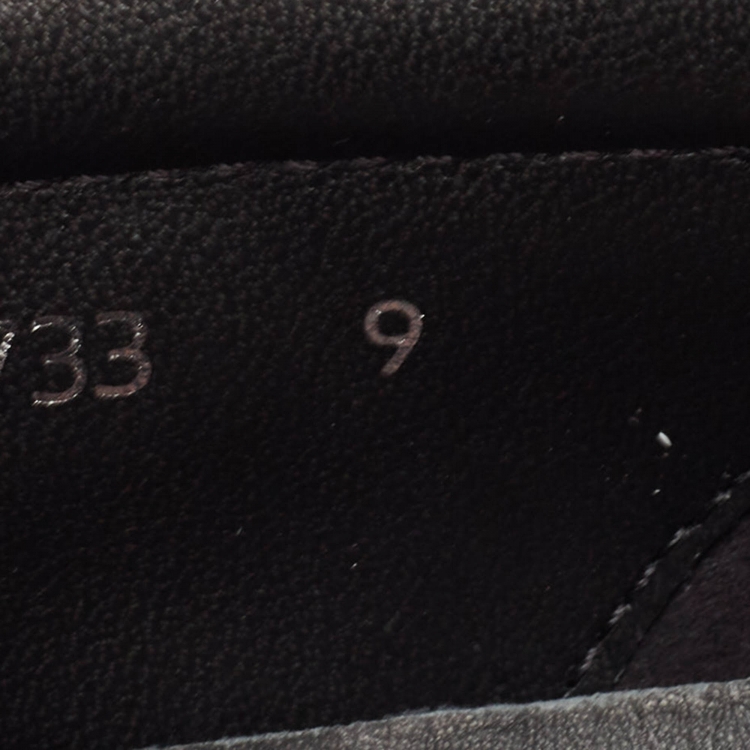 Pre Owned Prada Sport Black Suede and Leather Slip On Sneakers Size 43