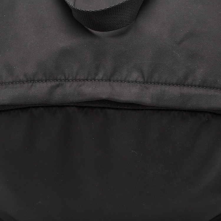 Pre Owned Prada Black Nylon Zip Backpack