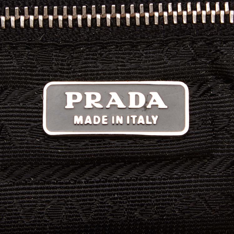 Pre Owned Prada Bi Color Tessuto Nylon/Leather Messenger Bag