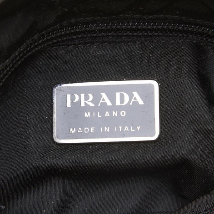 Pre Owned Prada Black Nylon Messenger Bag