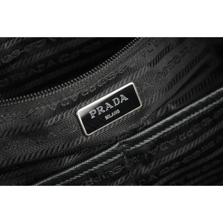 Pre Owned Prada Black Tessuto Nylon Messenger Bag