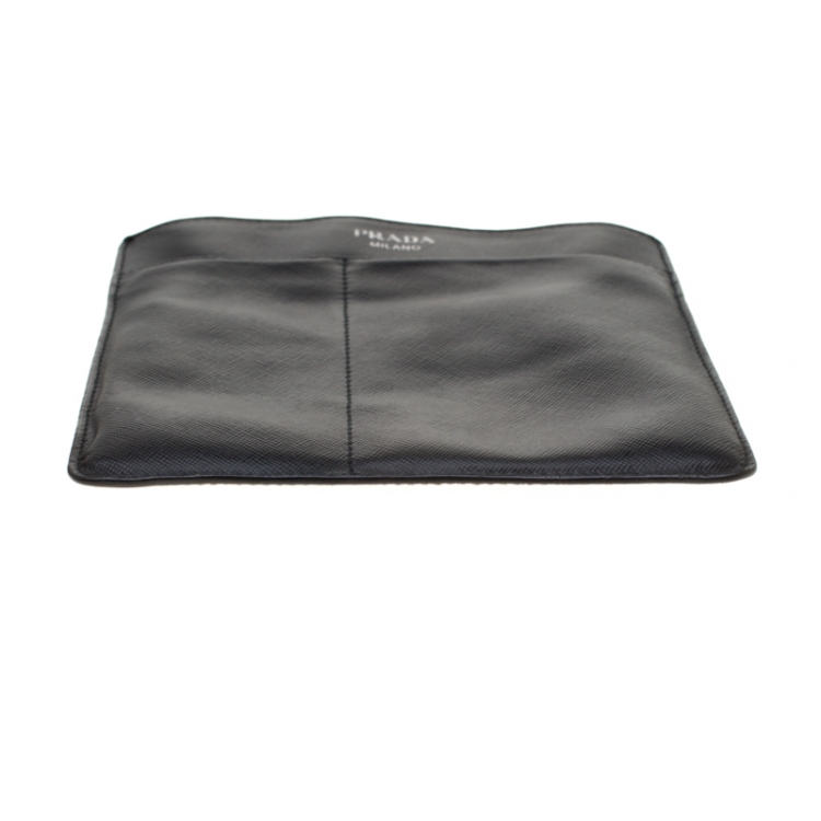 مملوكة مسبقًا Prada Black  Saffiano Leather Messenger Bag