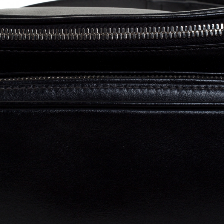 Pre Owned Prada Black Leather Belt Bag