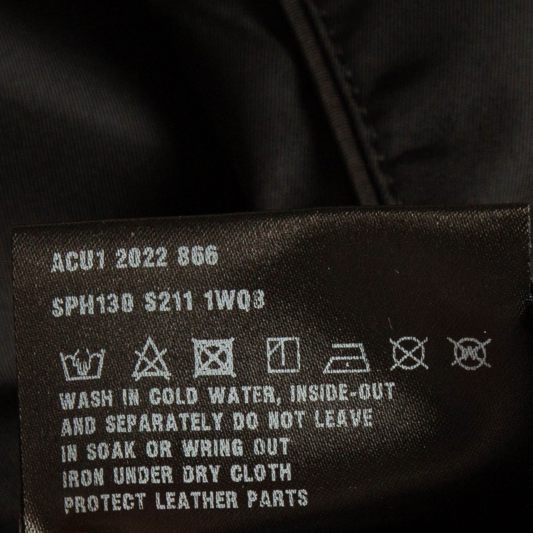 Pre Owned Prada Black Synthetic Cargo Pants 3XL