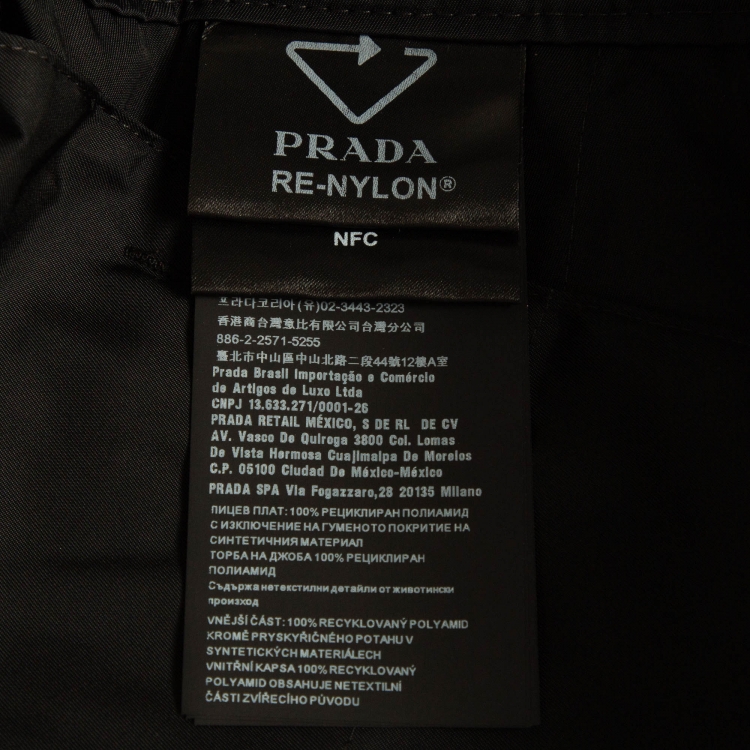 Pre Owned Prada Black Synthetic Cargo Pants 3XL