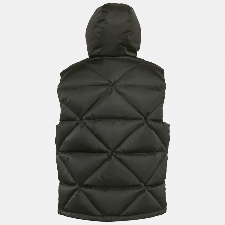 مملوكة مسبقًا فيست (جيليه) برادا أسود من النايلون المبطن والمنفوخ، مقاس كبير جدًا (إكس لارج)