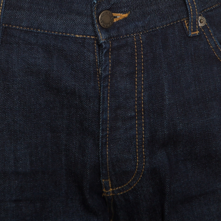 Pre Owned Prada Indigo Dark Wash Classic Fit Denim Jeans XL