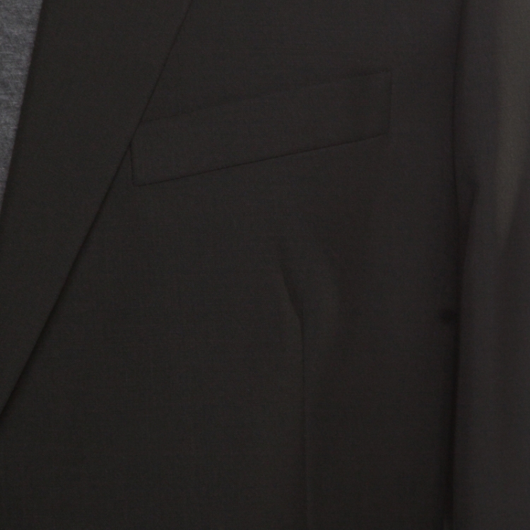 Pre Owned Prada Black Wool and Mohair Tailored Suit 2XL