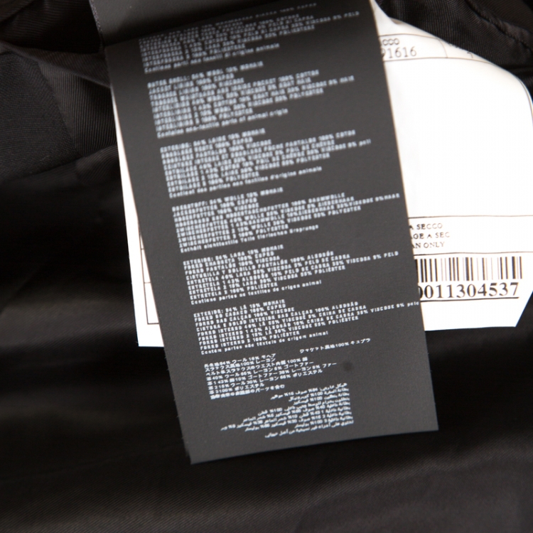 Pre Owned Prada Black Wool and Mohair Tailored Suit 2XL