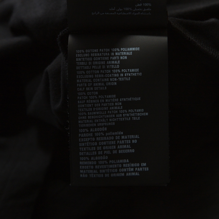 Pre Owned Prada Black Cotton Front Patch Pocket Detail T-Shirt L
