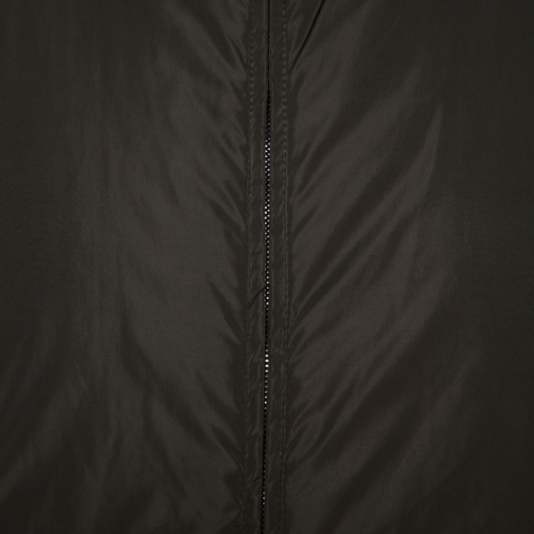 Pre Owned Prada Bicolor Quilted Zip Front Reversible Jacket L