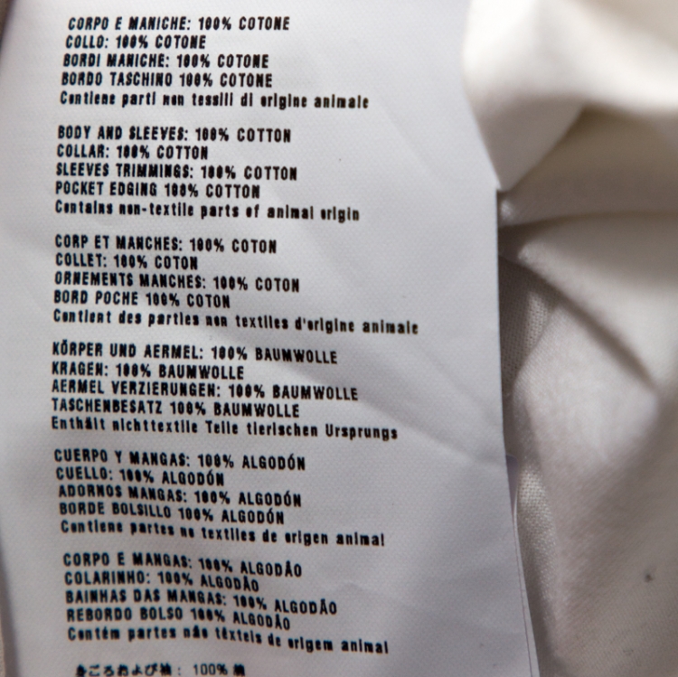 Pre Owned Prada White Cotton Short Sleeve Polo T-Shirt M