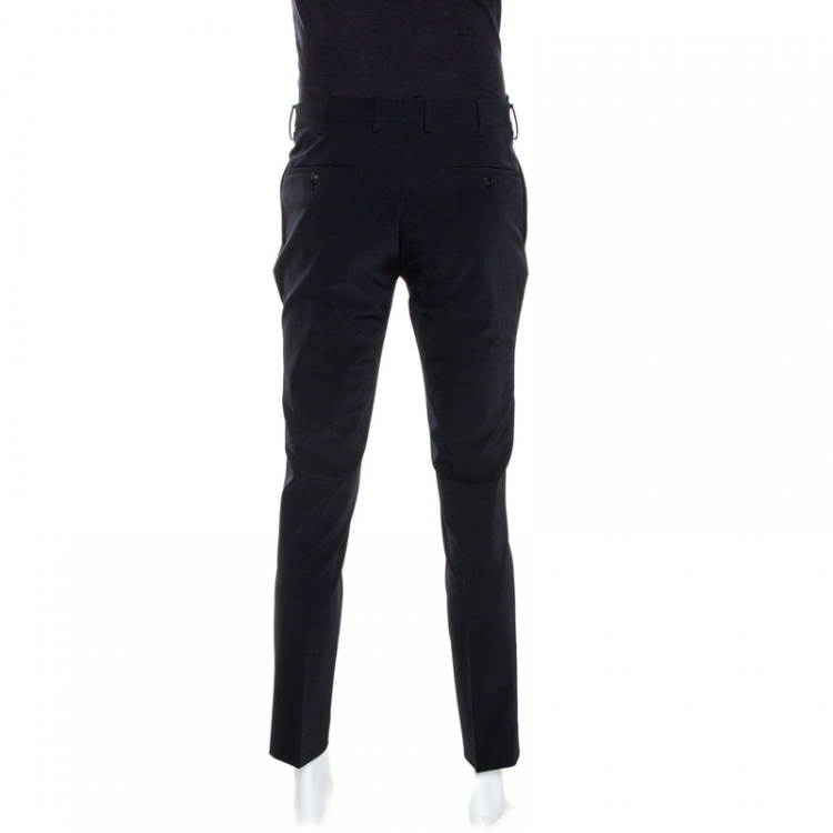 Pre Owned Prada Black Tailored Trousers L