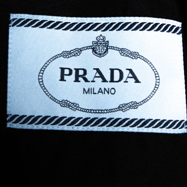 Pre Owned Prada Multicolor Impossible True Love Print Cotton Bowling Shirt M