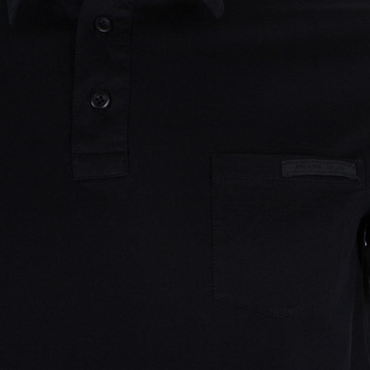 Pre Owned Prada Men's Black Cotton Polo Shirt L
