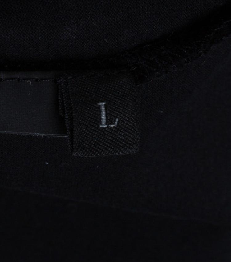 Pre Owned Prada Men's Black Cotton Polo Shirt L