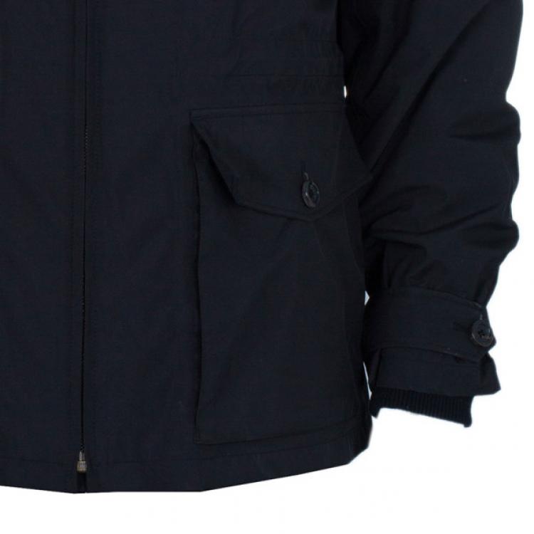 Pre Owned Prada Zip Front Pocket Detail Men's Jacket L