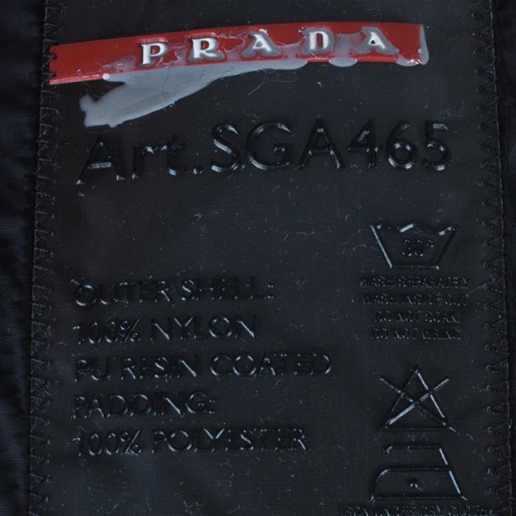 Pre Owned Prada Zip Front Pocket Detail Men's Jacket L