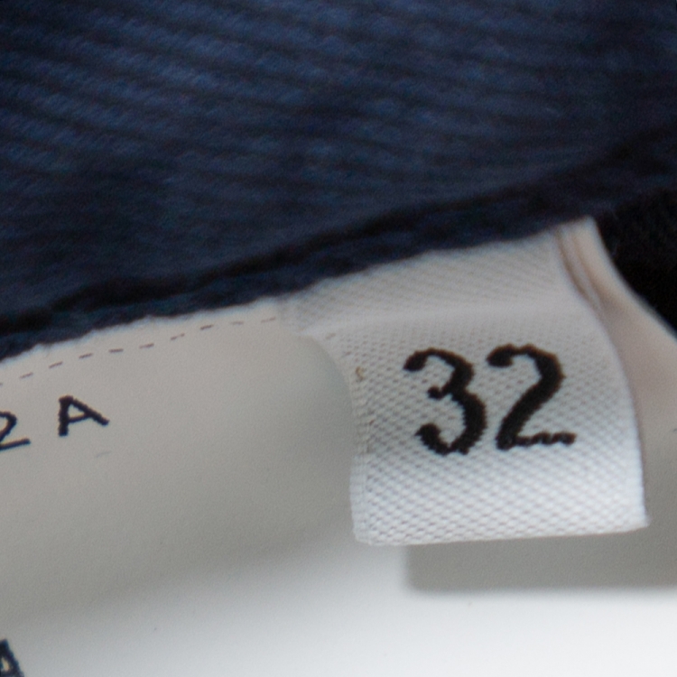 Pre Owned Prada Navy Blue Drill Trousers M