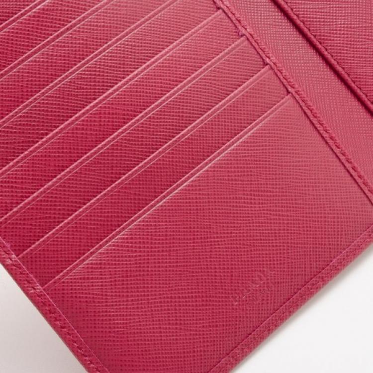 Prada Pink Saffiano Short Wallet Prada | The Luxury Closet