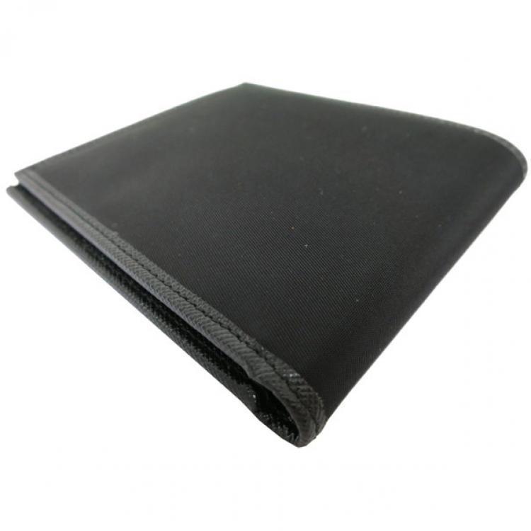 Pre Owned Prada Black Nylon Bifold Wallet