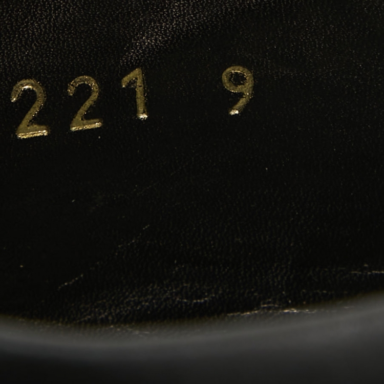 Pre Owned Prada Black Brogue Leather Derby Sneakers Size 43