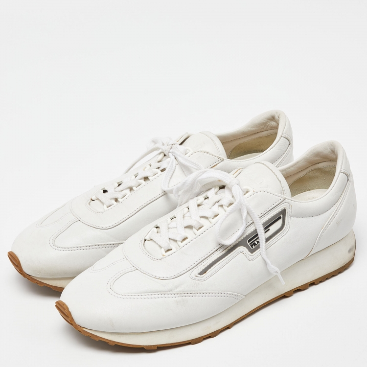 スニーカー PRADA   Sneakers Men Leather White Prada White Leather Sneakers | italist