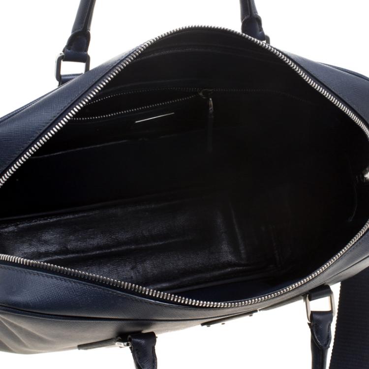 saffiano leather laptop bag