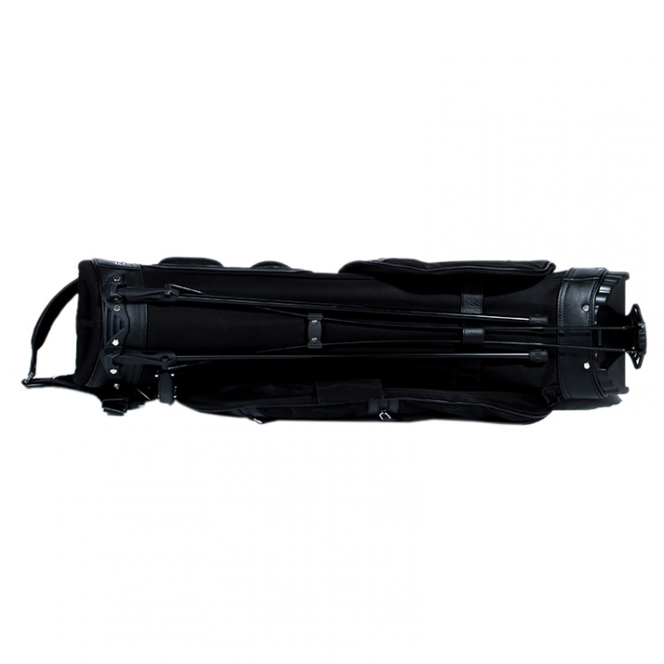 Pre Owned Prada Black Tessuto and Saffiano Leather Golf Bag