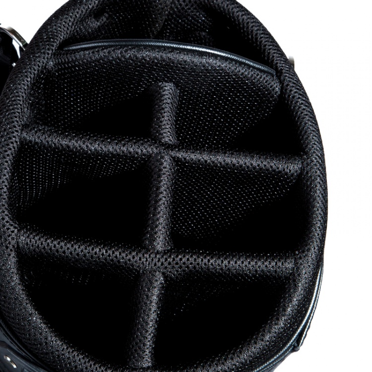 Pre Owned Prada Black Tessuto and Saffiano Leather Golf Bag