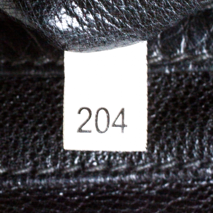 Pre Owned Prada Black Leather Travel Clutch