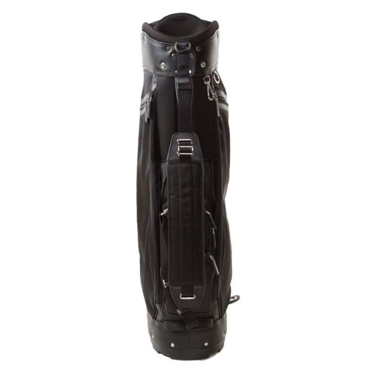 Pre Owned Prada Black Tessuto and Saffiano Leather Golf Bag