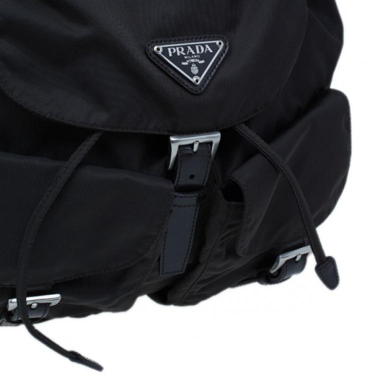 Pre Owned Prada Brown Tessuto Nylon Backpack