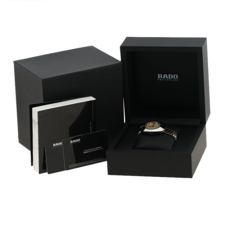 Pre Owned Rado Diastar Gold Stainless Steel Original Men's Wristwatch 35MM