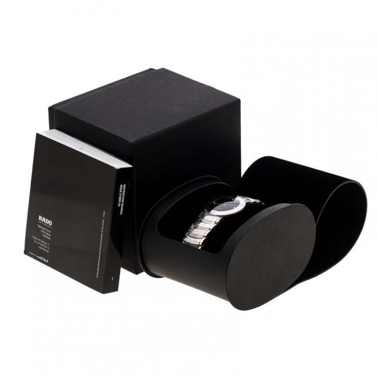 Pre Owned Rado Black Stainless Diastar Jubile 115.00625.3 Men's Wristwatch 30 mm
