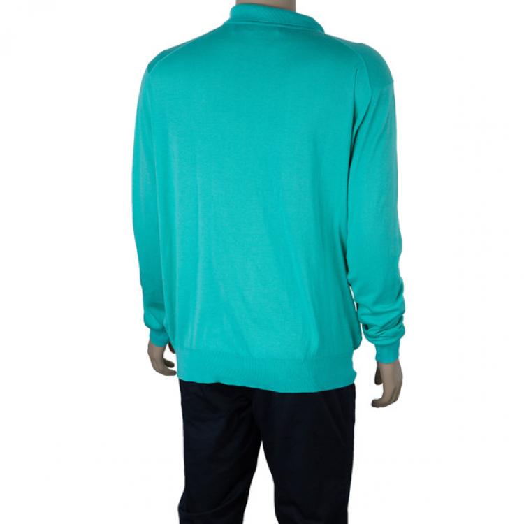 Pre Owned Ralph Lauren Green Long Sleeve Pony Pullover XXL