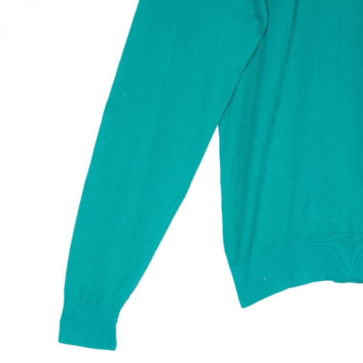 Pre Owned Ralph Lauren Green Long Sleeve Pony Pullover XXL