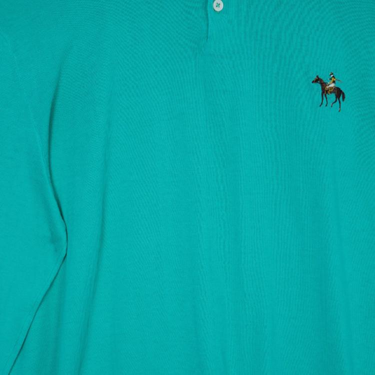 Pre Owned Ralph Lauren Green Long Sleeve Pony Pullover XXL