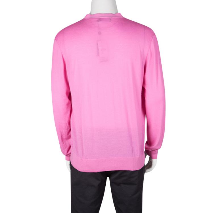مملوكة مسبقًا Ralph Lauren Pink Cashmere Cardigan XL