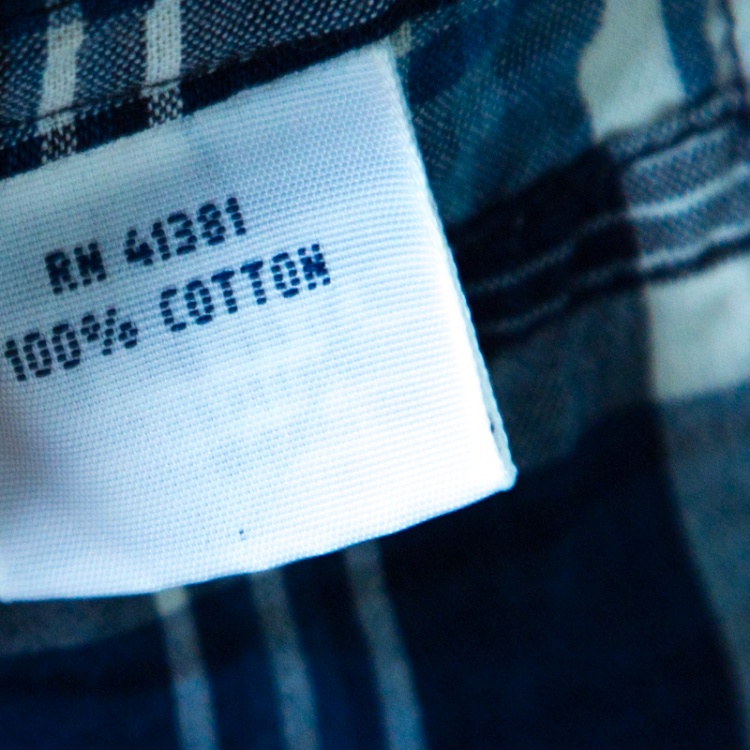 Pre Owned Ralph Lauren Indigo Checked Patch Work Detail Long Sleeve Shirt XXL