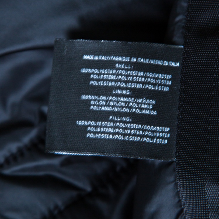 Pre Owned Ralph Lauren Black Zip Front Hooded Jacket S
