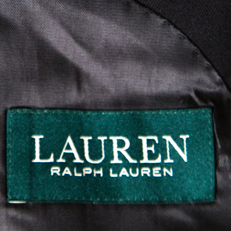 مملوكة مسبقًا Lauren by Ralph Lauren Black Wool Tailored Blazer 3XL